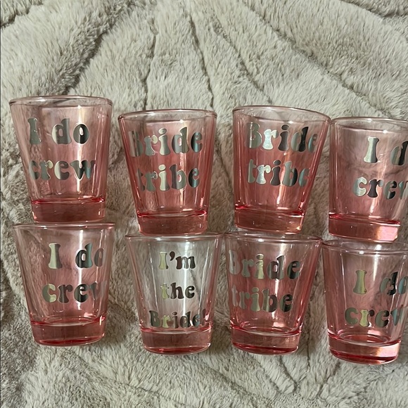 Pink Bride Tribe Shot Glasses Set - Picture 1 of 3